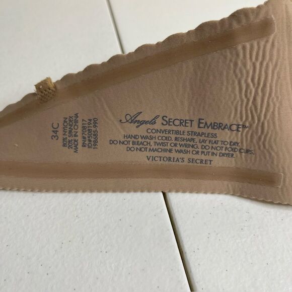 Victorias Secret Angels Secret Embrace Nude Strapless Bra Size 34C NO STRAPS - Picture 8 of 13